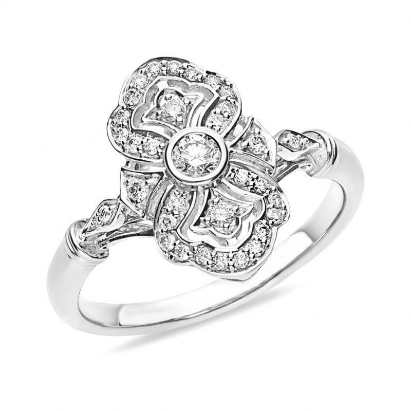 18ct White Gold Diamond Ring