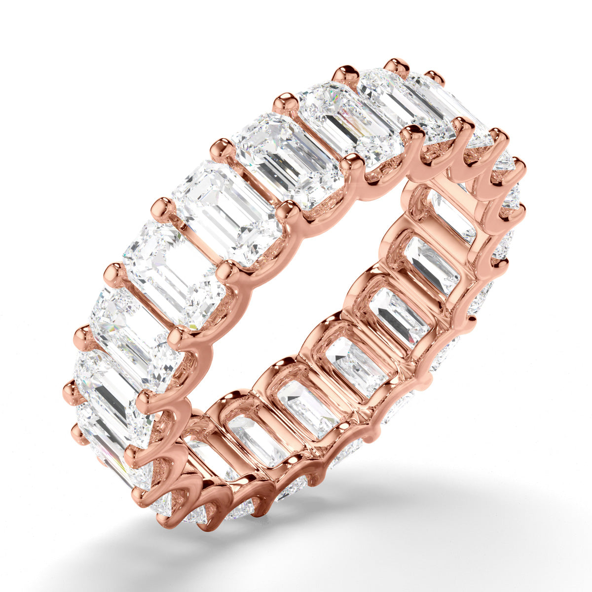 Emerald Cut Diamond Anniversary Ring