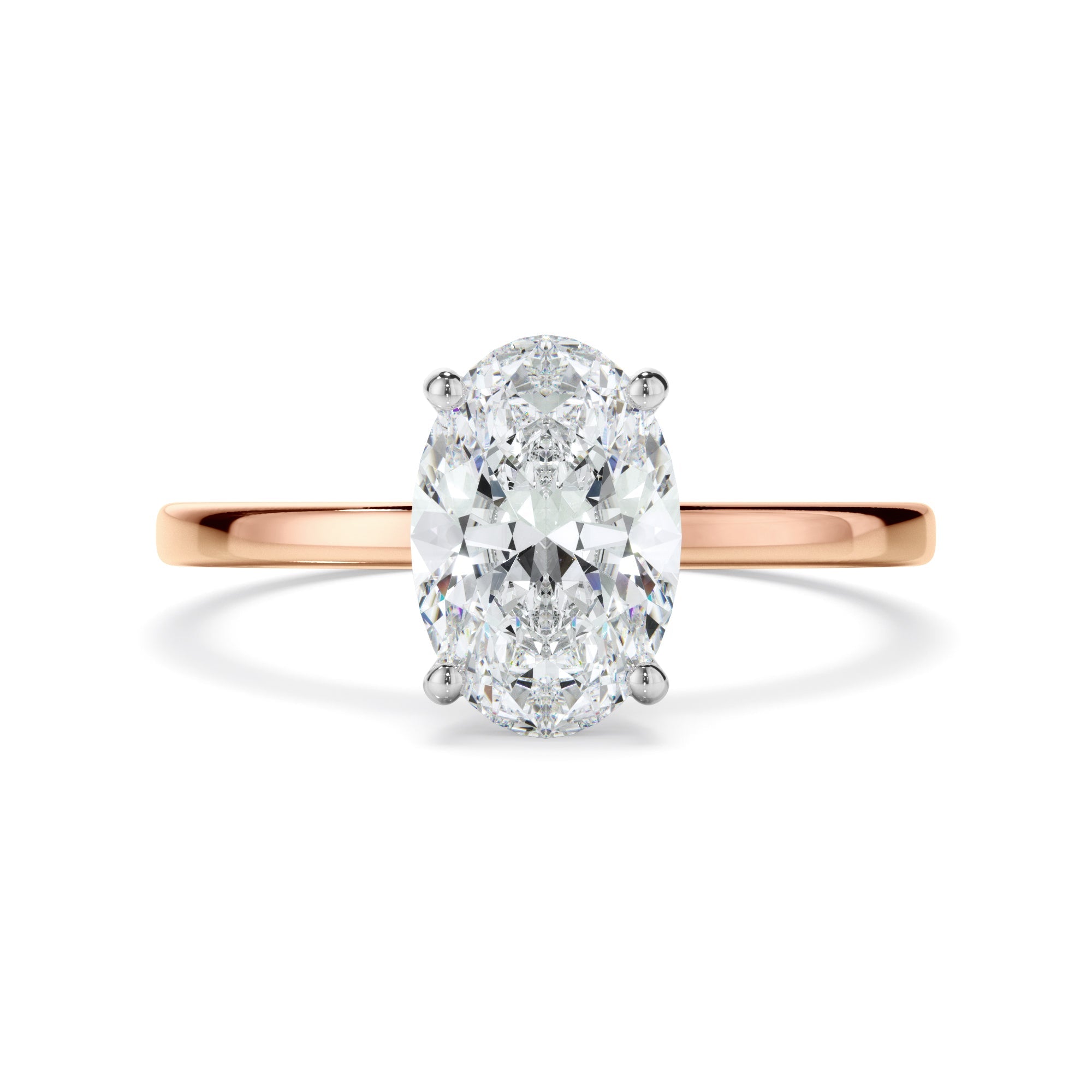 1ct Oval Cut Lab Grown Diamond Ring