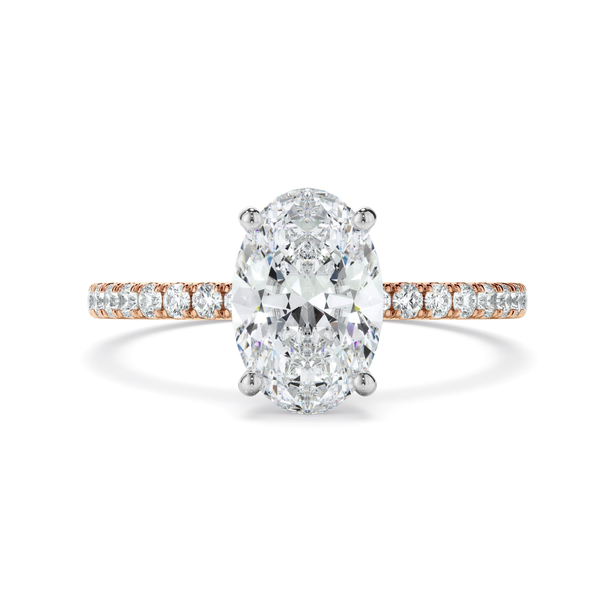 1.70ct Oval Cut Lab Grown Diamond Ring