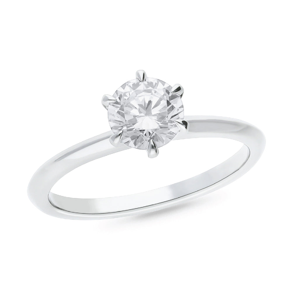 18ct White Gold 1.00ct Lab Grown Diamond Engagement Ring