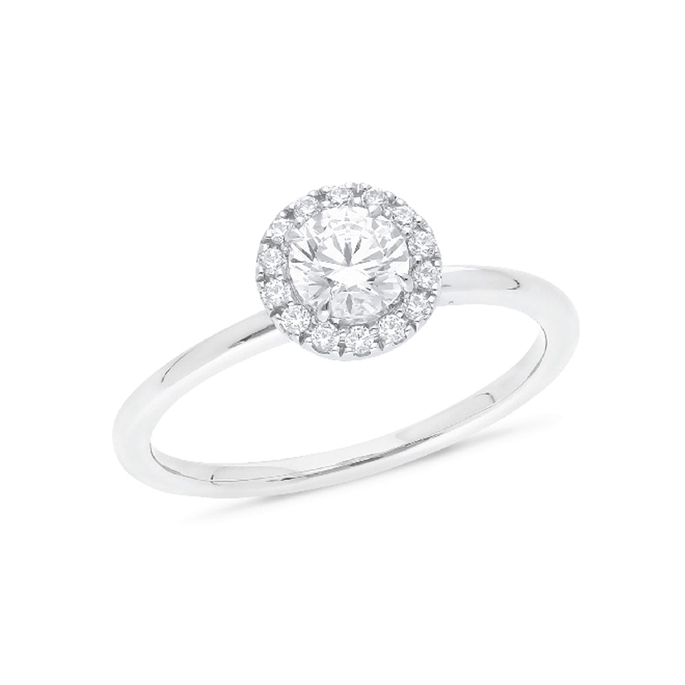 18ct White Gold 0.50ct Lab Grown Diamond Engagement Ring
