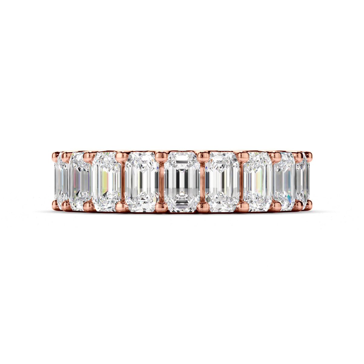 Emerald Cut Diamond Eternity Ring